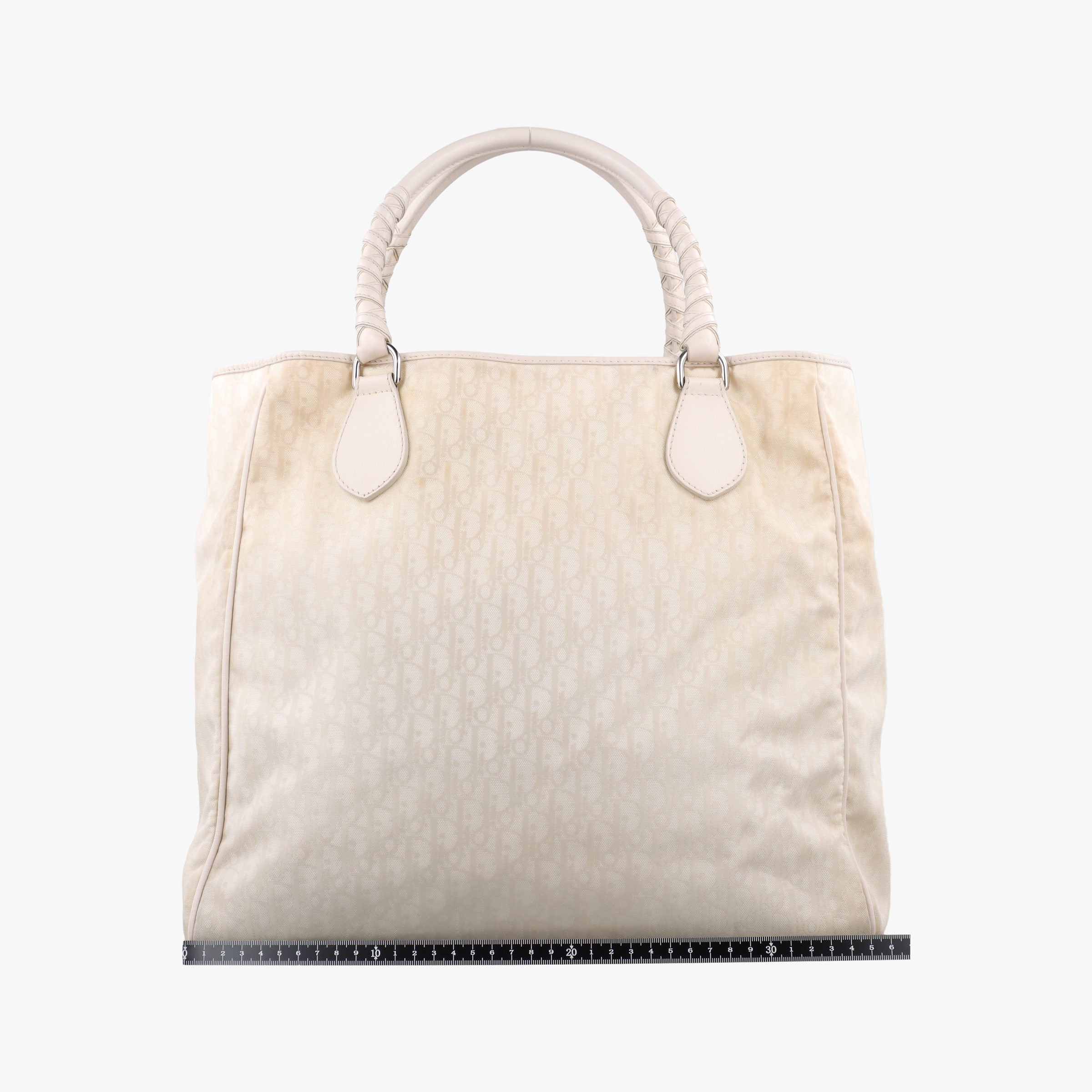 Secondhand Christian Dior Lovely Beige Diorissimo Canvas × Leather  handbag | stylenewstar