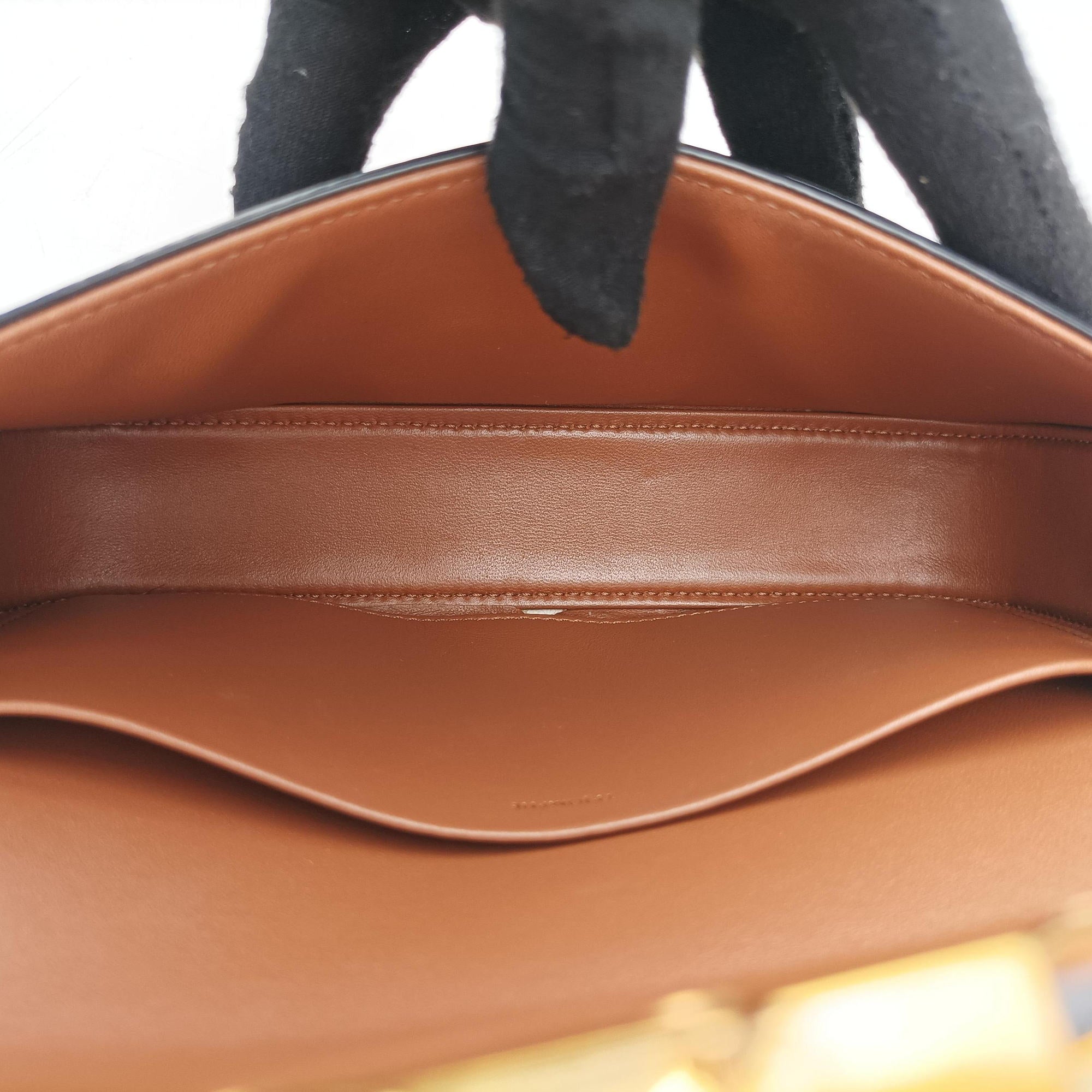 Pre-owned Celine Claude TRIOMPHE Brown PVC coated canvas  shoulderbag | stylenewstar