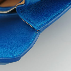 Secondhand Delvaux Tan pete Blue Leather  shoulderbag | stylenewstar