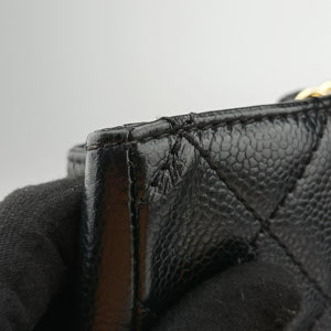 Pre-owned Chanel Matelasse Cocomark GST Black caviar skin A50995 shoulderbag | stylenewstar