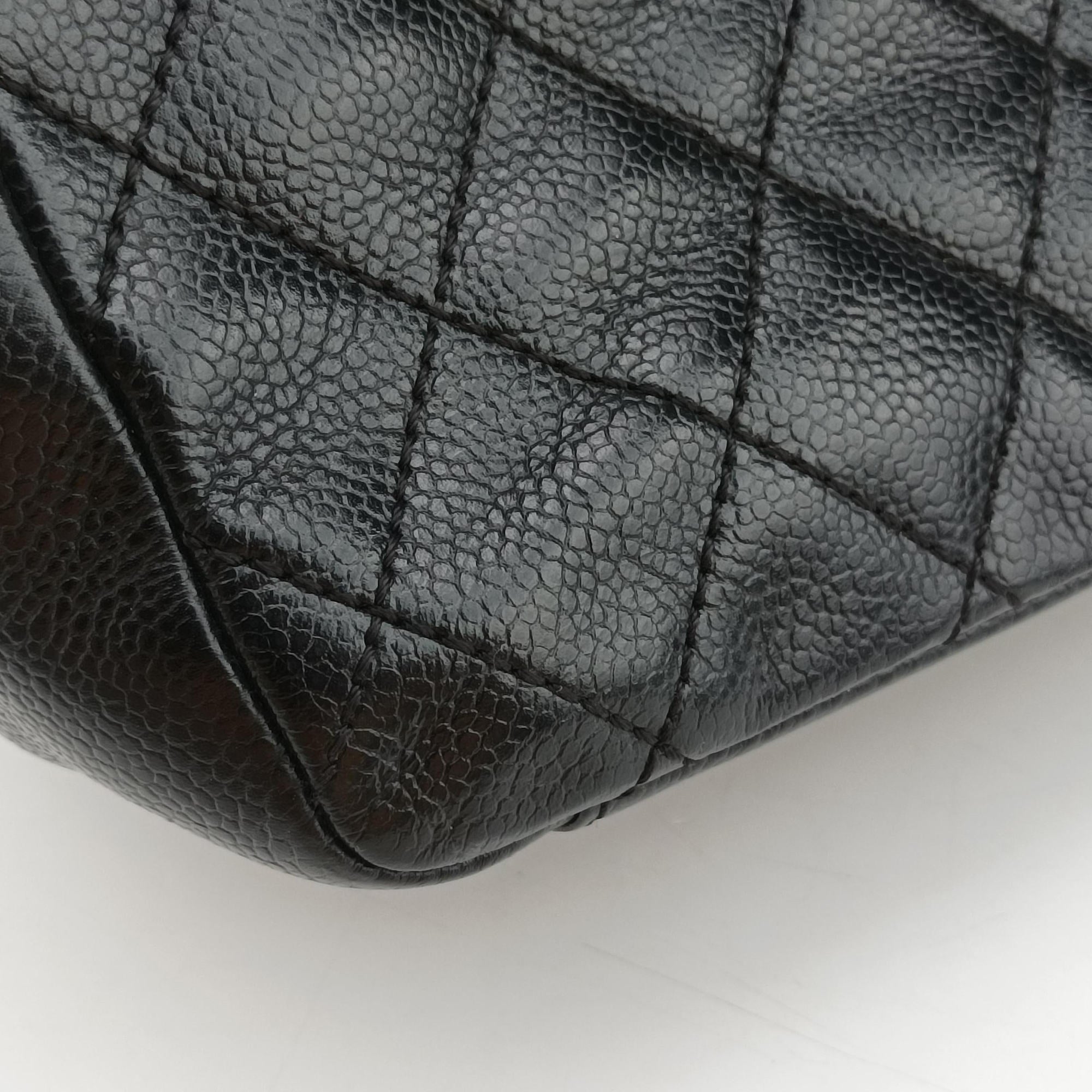 Pre-owned Chanel Matelasse Cocomark GST Black caviar skin A50995 shoulderbag | stylenewstar