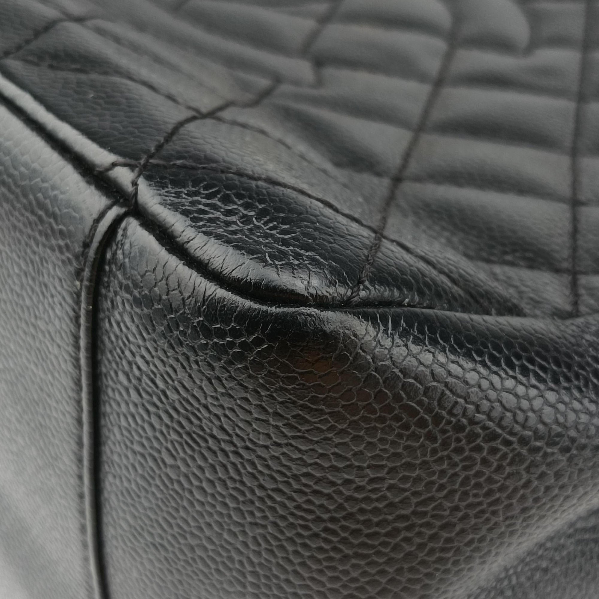 Pre-owned Chanel Matelasse Cocomark GST Black caviar skin A50995 shoulderbag | stylenewstar