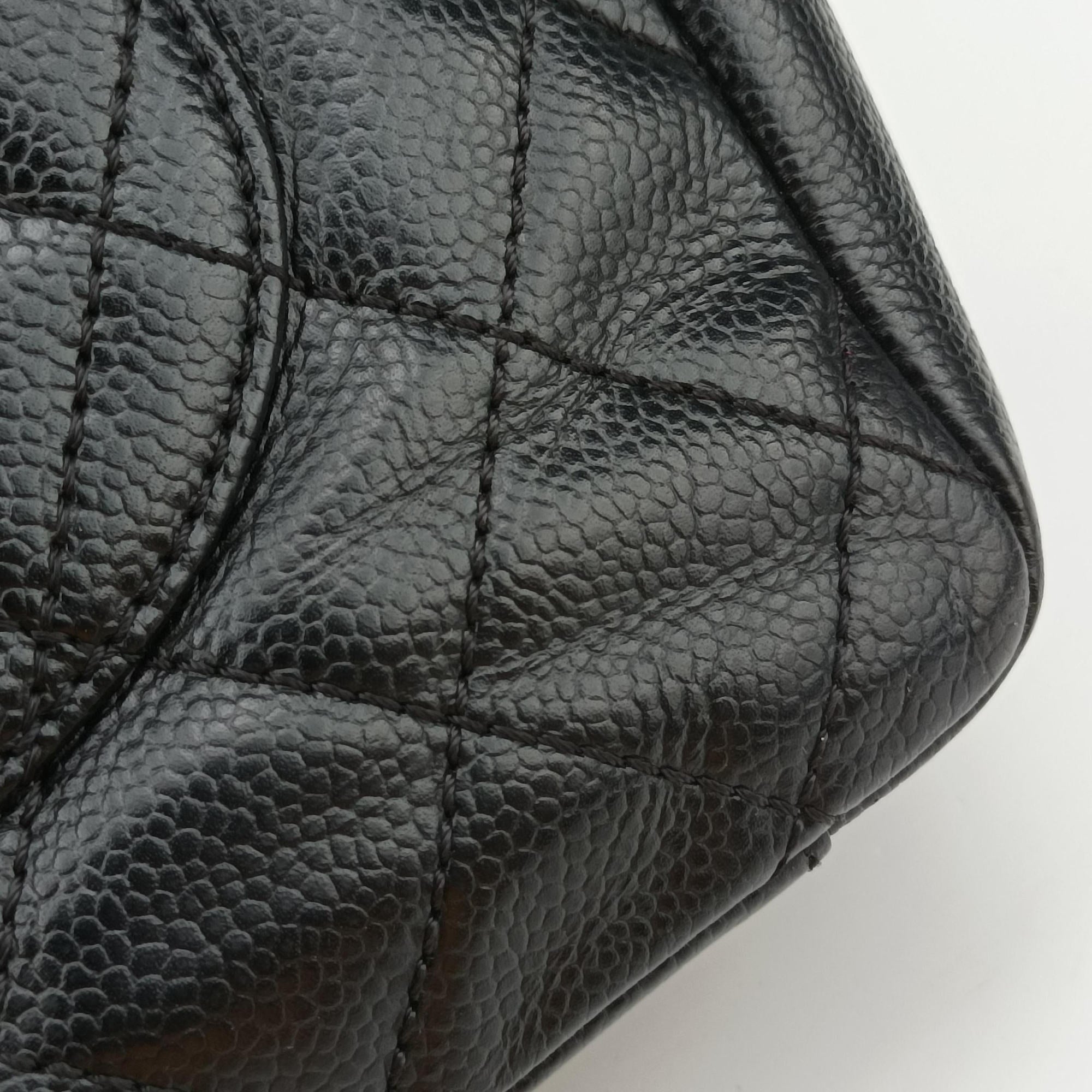 Pre-owned Chanel Matelasse Cocomark GST Black caviar skin A50995 shoulderbag | stylenewstar