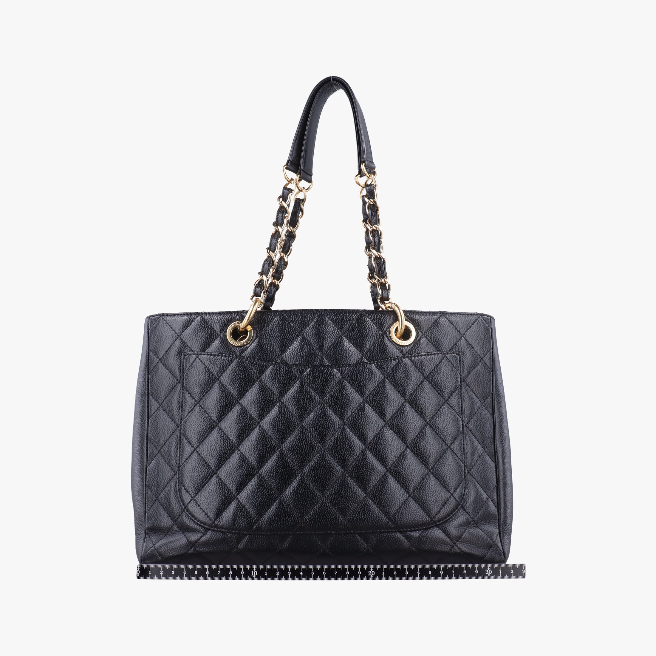 Pre-owned Chanel Matelasse Cocomark GST Black caviar skin A50995 shoulderbag | stylenewstar