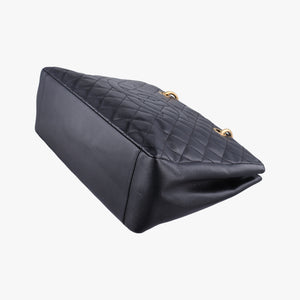 Pre-owned Chanel Matelasse Cocomark GST Black caviar skin A50995 shoulderbag | stylenewstar