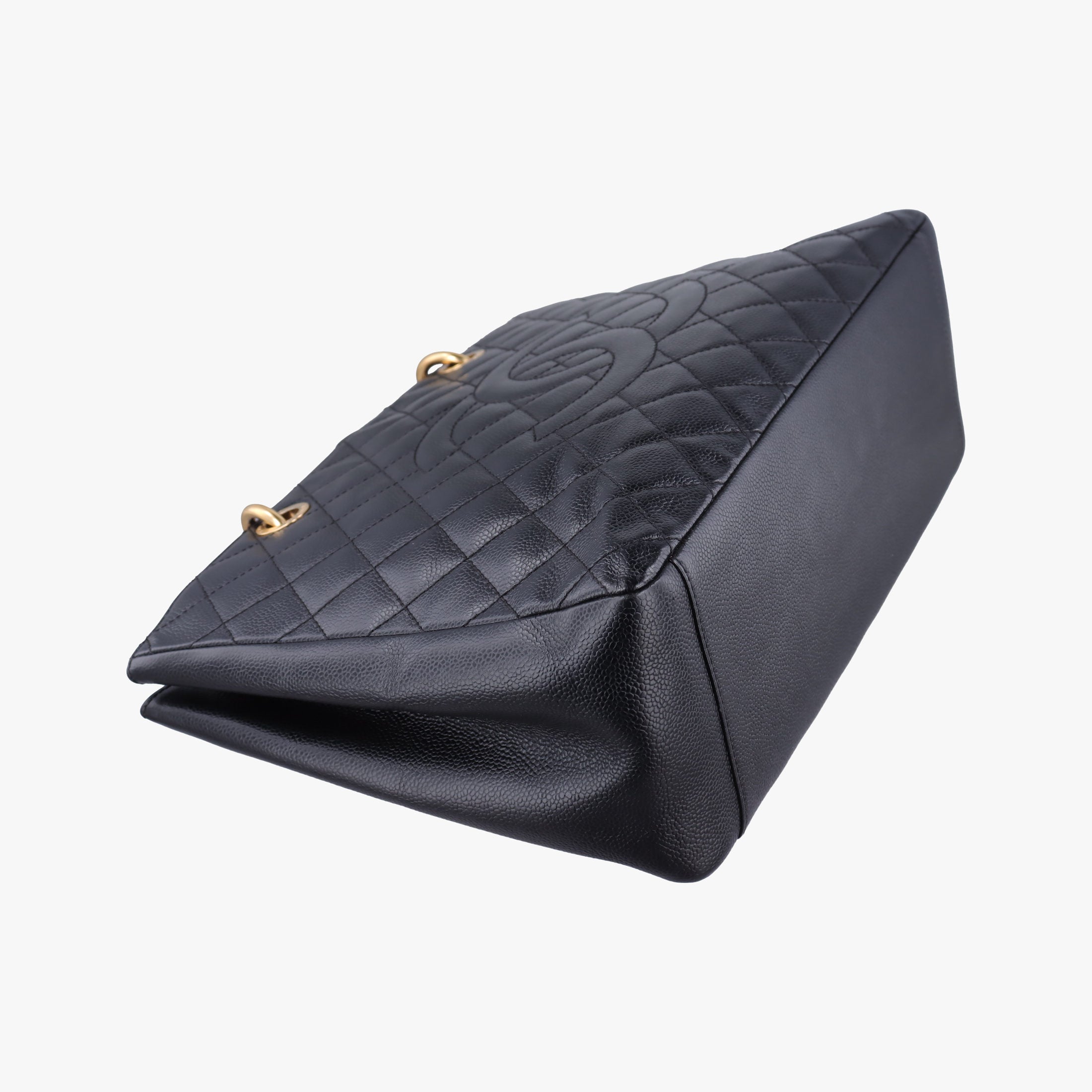 Pre-owned Chanel Matelasse Cocomark GST Black caviar skin A50995 shoulderbag | stylenewstar