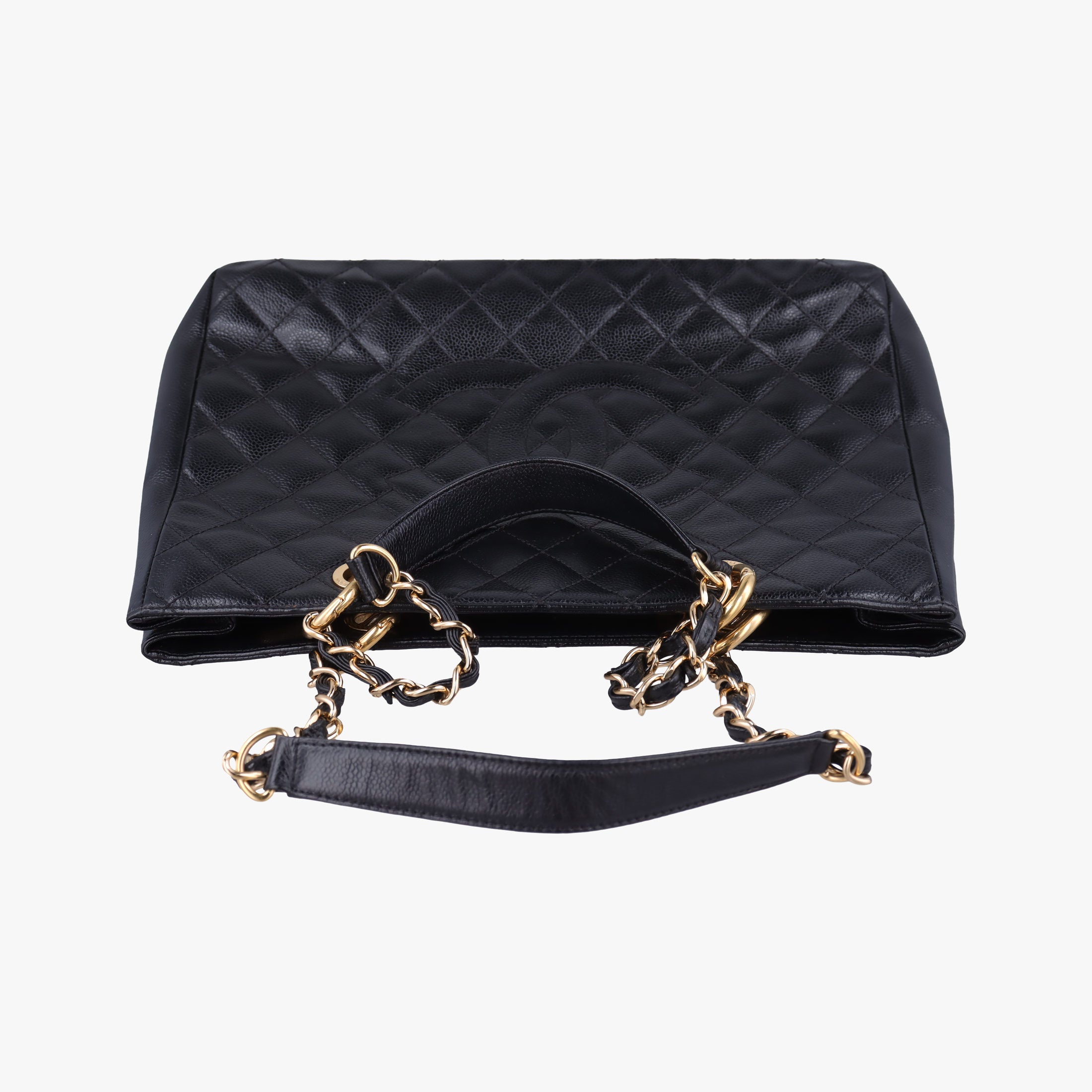 Pre-owned Chanel Matelasse Cocomark GST Black caviar skin A50995 shoulderbag | stylenewstar