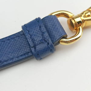 Pre-owned Prada Galleria Blue SAFFIANO Leather BN2274 shoulderbag | stylenewstar