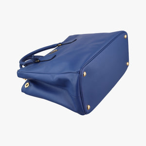 Pre-owned Prada Galleria Blue SAFFIANO Leather BN2274 shoulderbag | stylenewstar