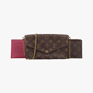 Vintage Louis Vuitton Pochette Felicie Brown Monogram Canvas M61276 shoulderbag | stylenewstar
