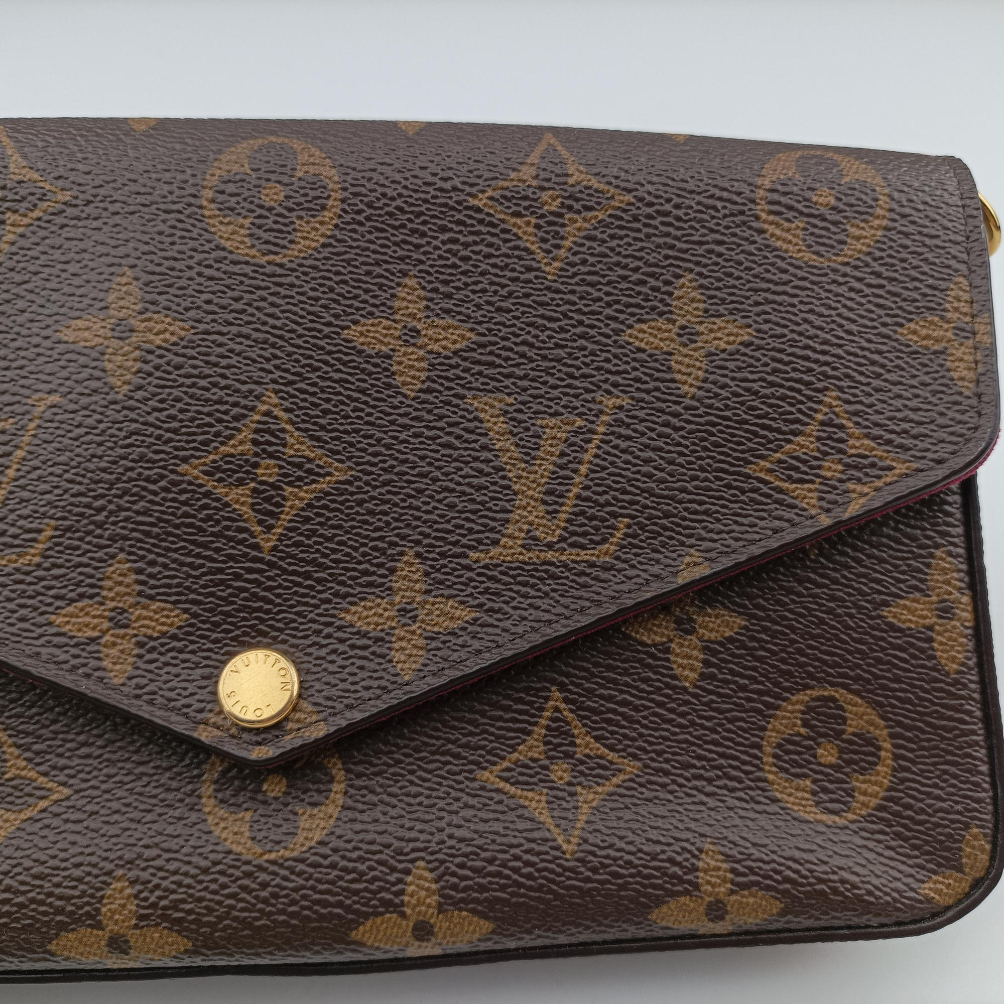 Vintage Louis Vuitton Pochette Felicie Brown Monogram Canvas M61276 shoulderbag | stylenewstar