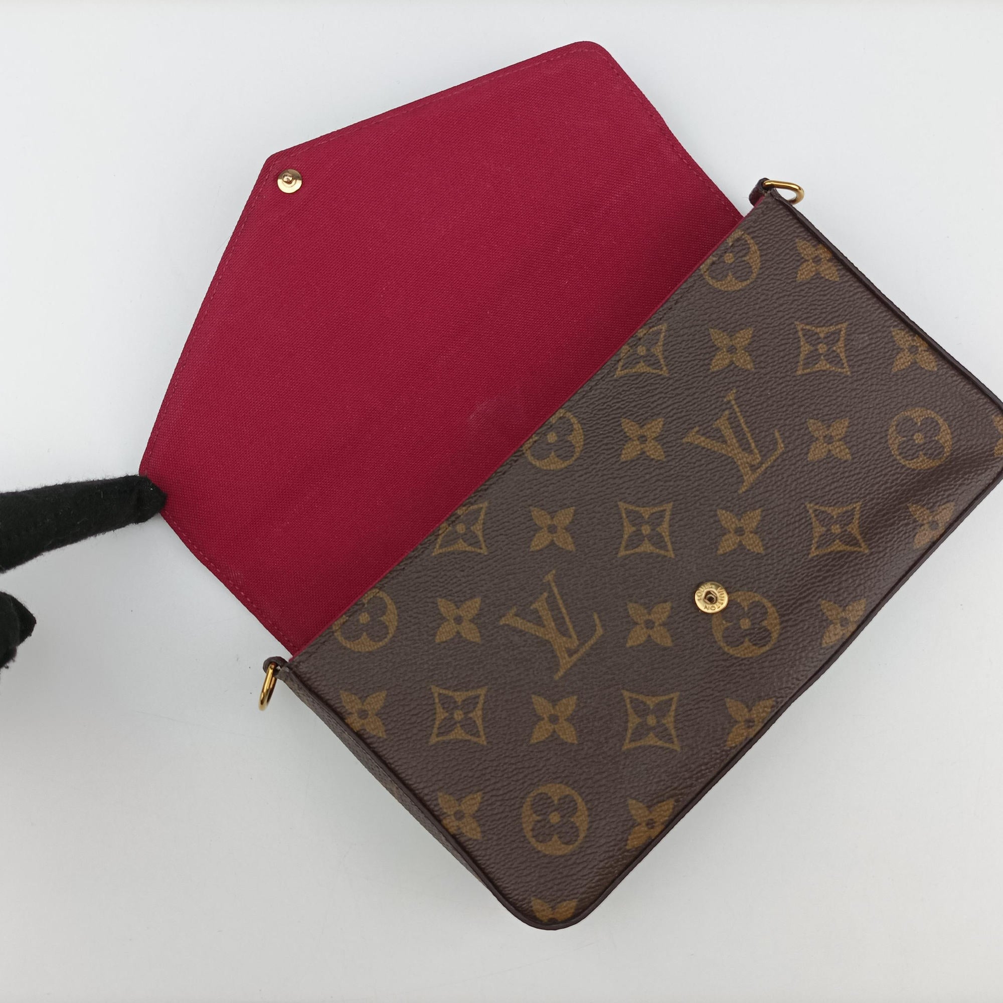 Vintage Louis Vuitton Pochette Felicie Brown Monogram Canvas M61276 shoulderbag | stylenewstar