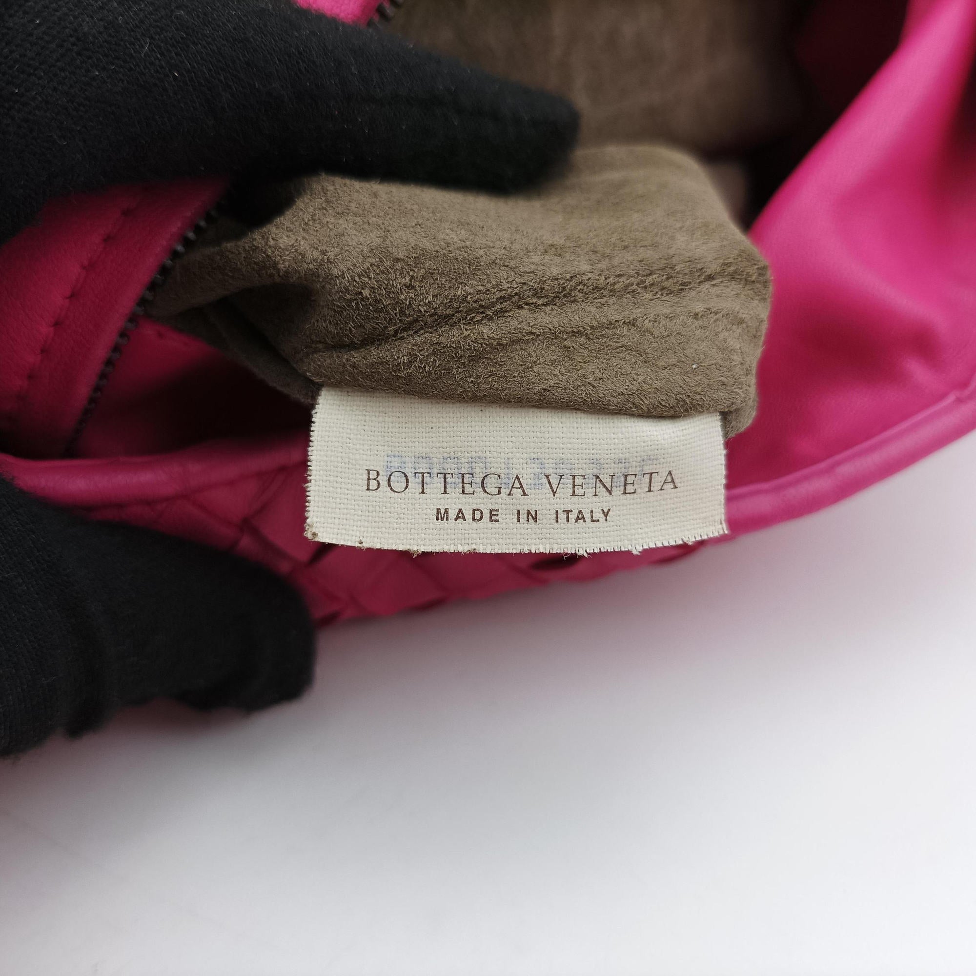 Pre-owned Bottega Veneta Parachute Intrecciato Rose lambskin  handbag | stylenewstar