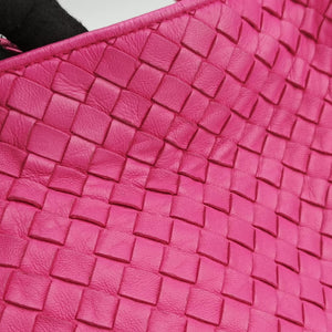 Pre-owned Bottega Veneta Parachute Intrecciato Rose lambskin  handbag | stylenewstar