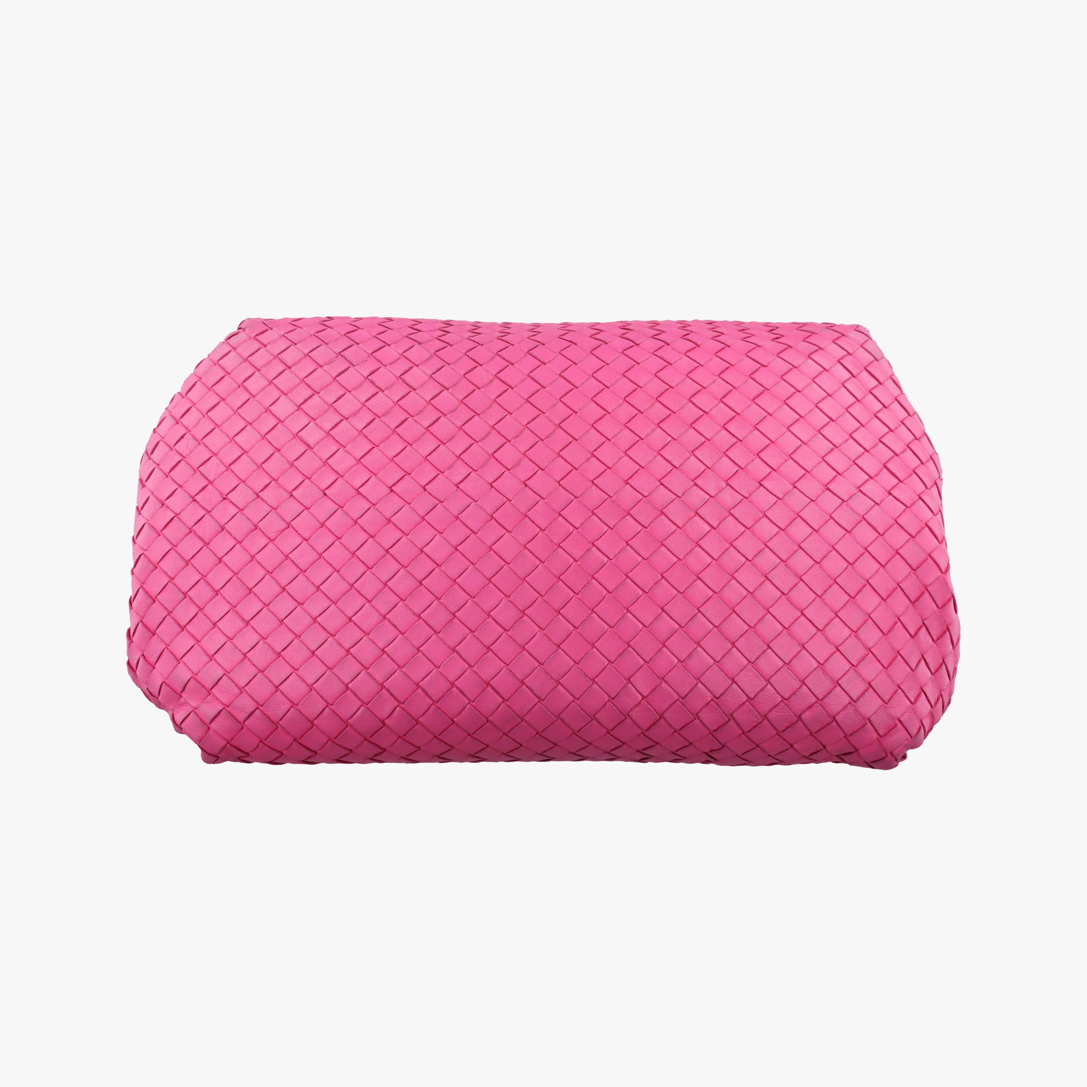 Pre-owned Bottega Veneta Parachute Intrecciato Rose lambskin  handbag | stylenewstar