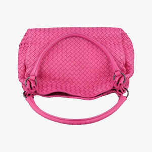 Pre-owned Bottega Veneta Parachute Intrecciato Rose lambskin  handbag | stylenewstar