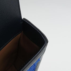 Pre-owned Gucci Horsebit 1955 Blue× Navy Tweed×Leather 658574 shoulderbag | stylenewstar