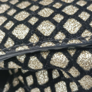 Pre-owned Christian Louboutin Glitter Accent Sweet Charity Black×Gold Leather×Patent  shoulderbag | stylenewstar