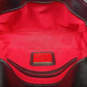 Pre-owned Christian Louboutin Glitter Accent Sweet Charity Black×Gold Leather×Patent  shoulderbag | stylenewstar