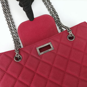 Pre-owned Chanel Coco Mark Pink Leather A66122 handbag | stylenewstar
