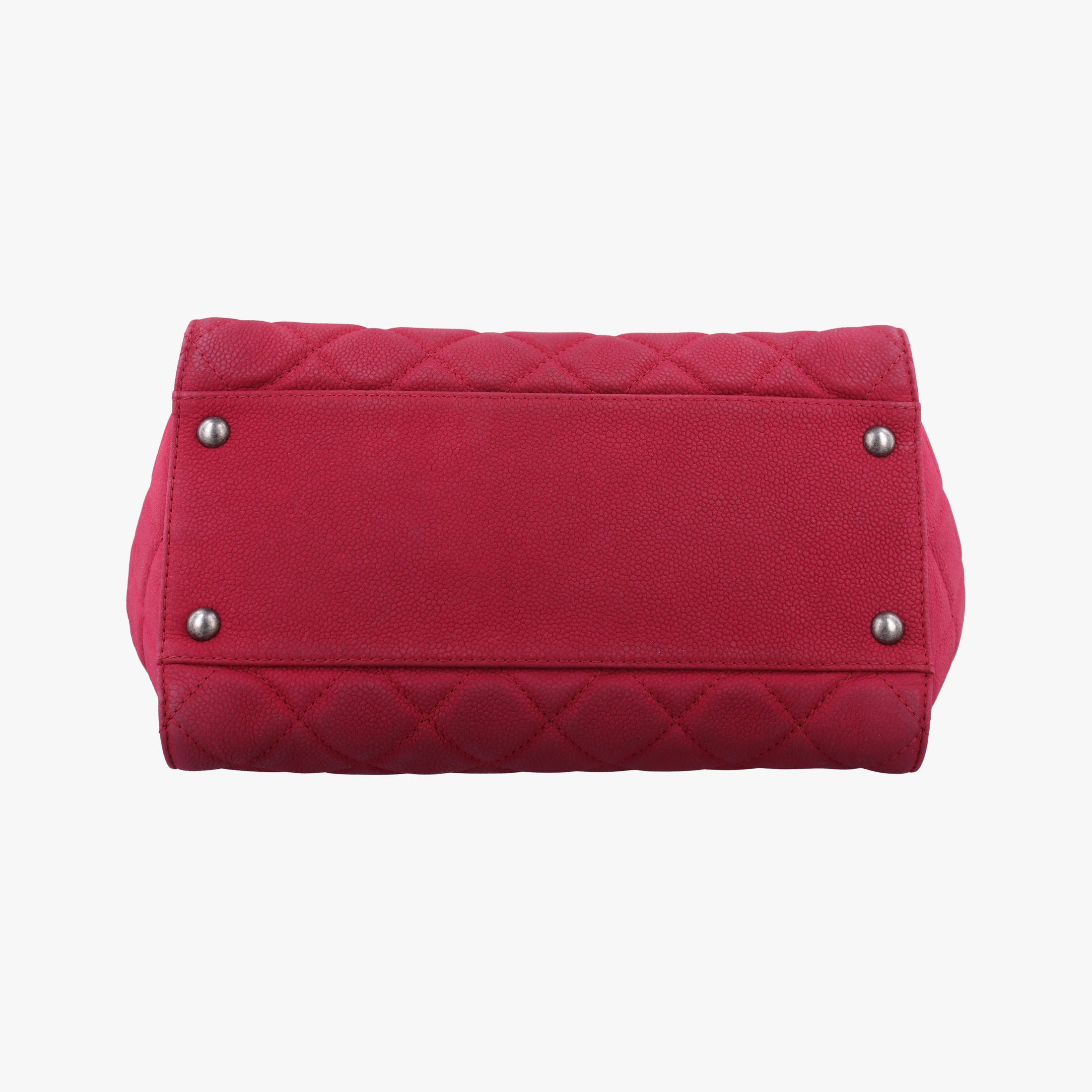 Pre-owned Chanel Coco Mark Pink Leather A66122 handbag | stylenewstar