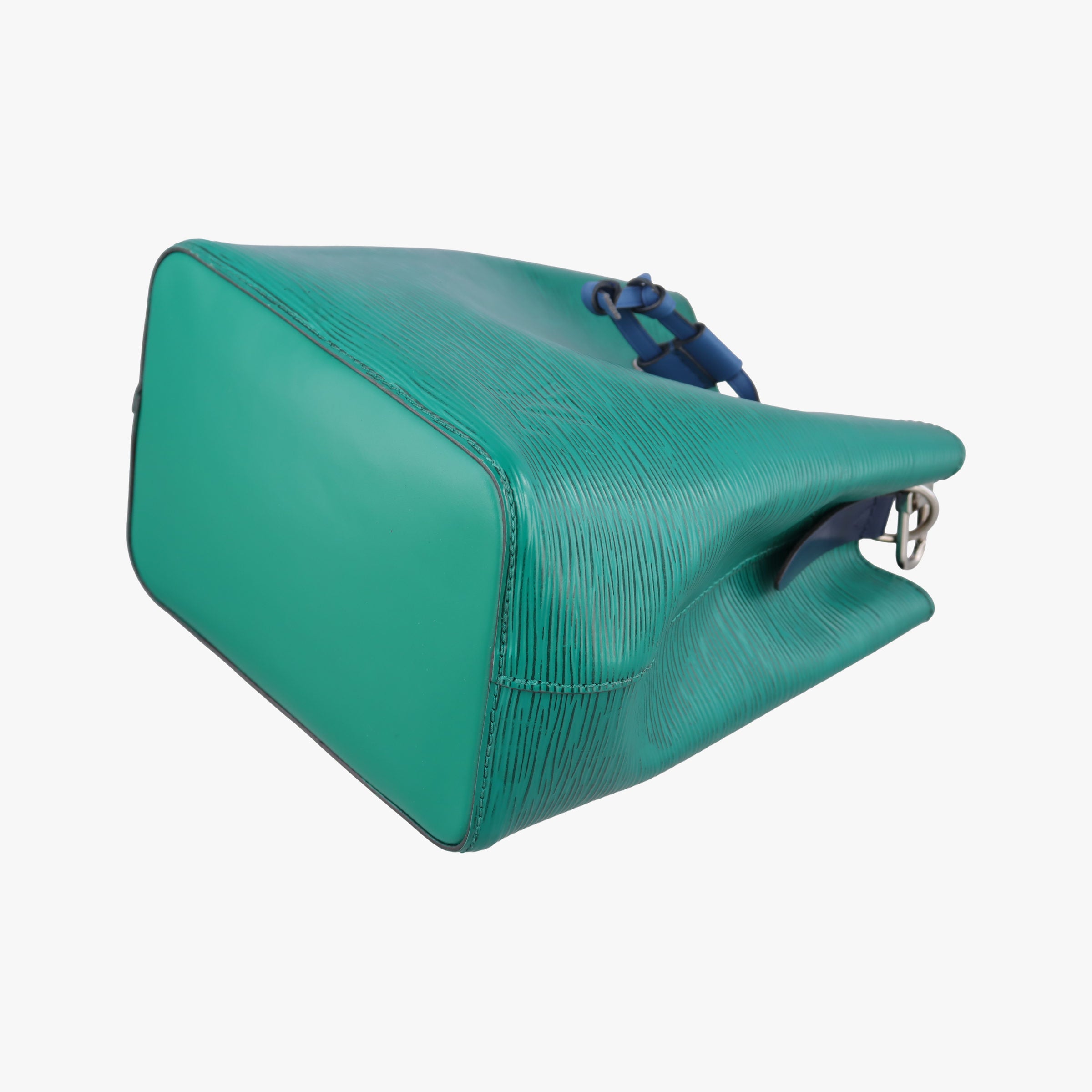 Pre-owned Louis Vuitton NeoNoe BB Emerald Green × Navy Blue Epi M55582 shoulderbag | stylenewstar