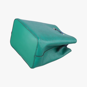 Pre-owned Louis Vuitton NeoNoe BB Emerald Green × Navy Blue Epi M55582 shoulderbag | stylenewstar