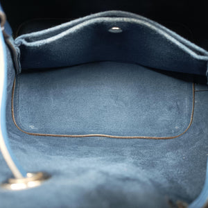Pre-owned Louis Vuitton NeoNoe BB Emerald Green × Navy Blue Epi M55582 shoulderbag | stylenewstar