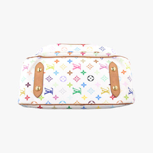 Pre-owned Louis Vuitton RITA white Monogram Multicolor M40125 handbag | stylenewstar