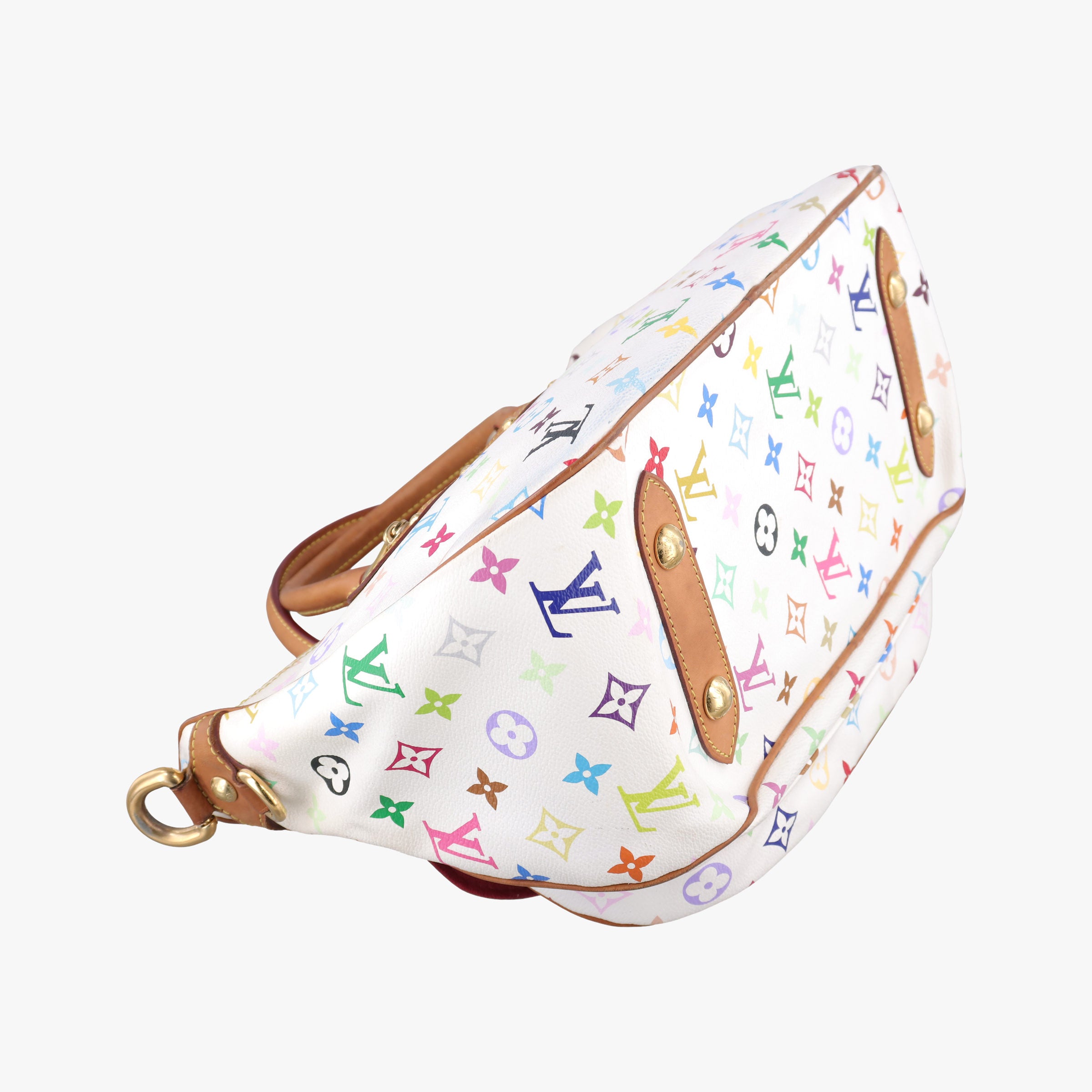 Pre-owned Louis Vuitton RITA white Monogram Multicolor M40125 handbag | stylenewstar