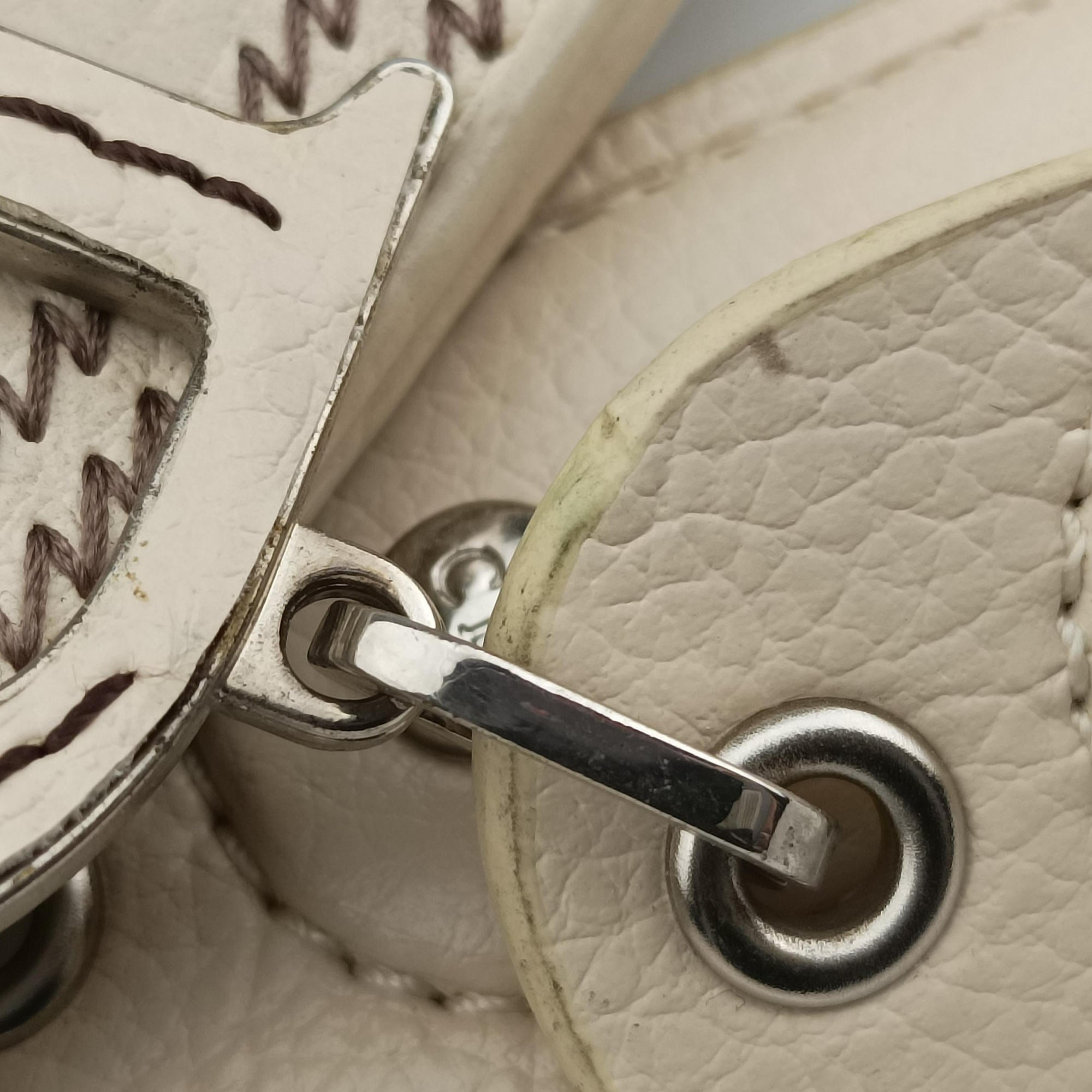 Pre-owned Christian Dior Trotter Flower Line White x Beige x Multicolor Canvas × Leather  handbag | stylenewstar