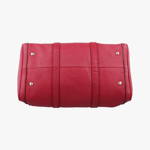 Pre-owned Gucci Guccissima Trim Web Joy Red Leather 247205 shoulderbag | stylenewstar