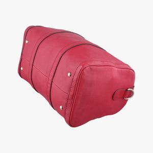Pre-owned Gucci Guccissima Trim Web Joy Red Leather 247205 shoulderbag | stylenewstar