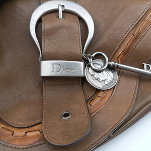 Vintage Christian Dior Gaucho Brown Leather  shoulderbag | stylenewstar