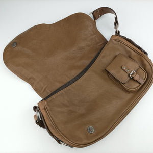 Vintage Christian Dior Gaucho Brown Leather  shoulderbag | stylenewstar