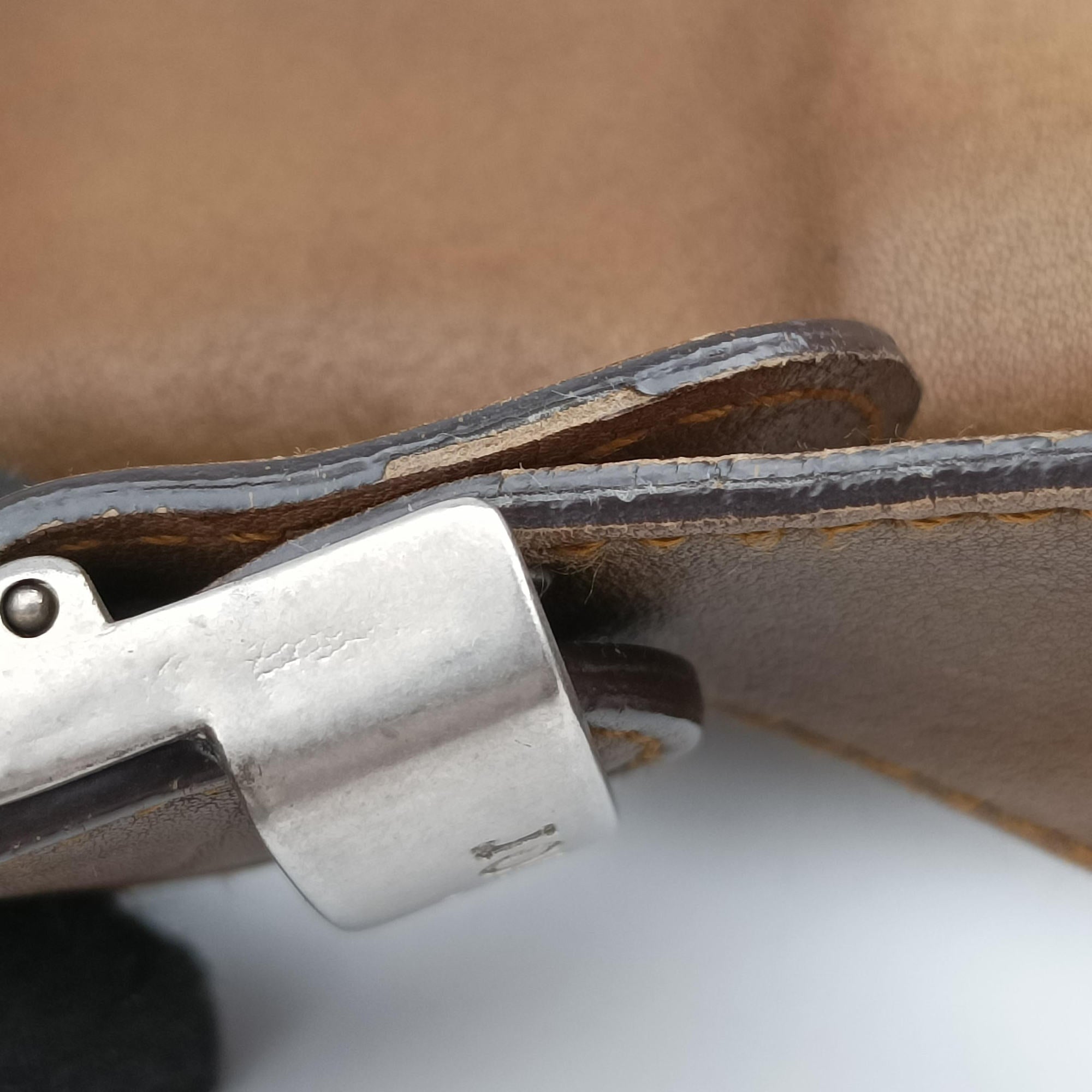 Vintage Christian Dior Gaucho Brown Leather  shoulderbag | stylenewstar