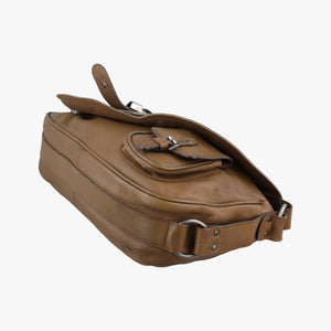 Vintage Christian Dior Gaucho Brown Leather  shoulderbag | stylenewstar