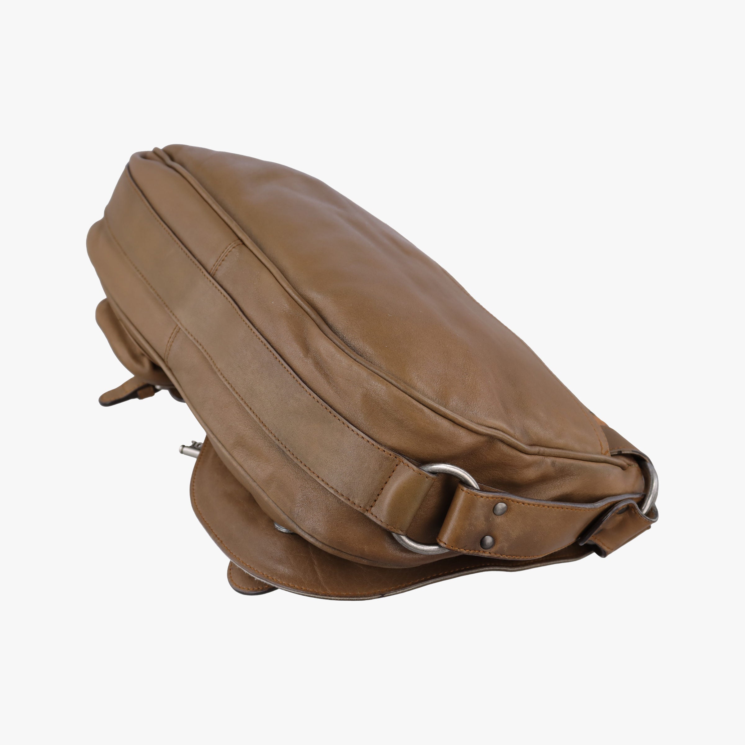 Vintage Christian Dior Gaucho Brown Leather  shoulderbag | stylenewstar