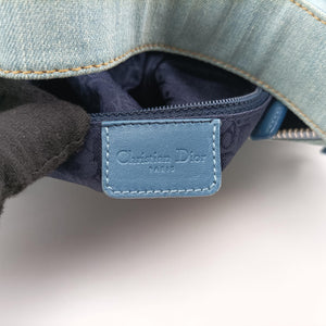 Pre-owned Christian Dior Admit It Blue denim  shoulderbag | stylenewstar