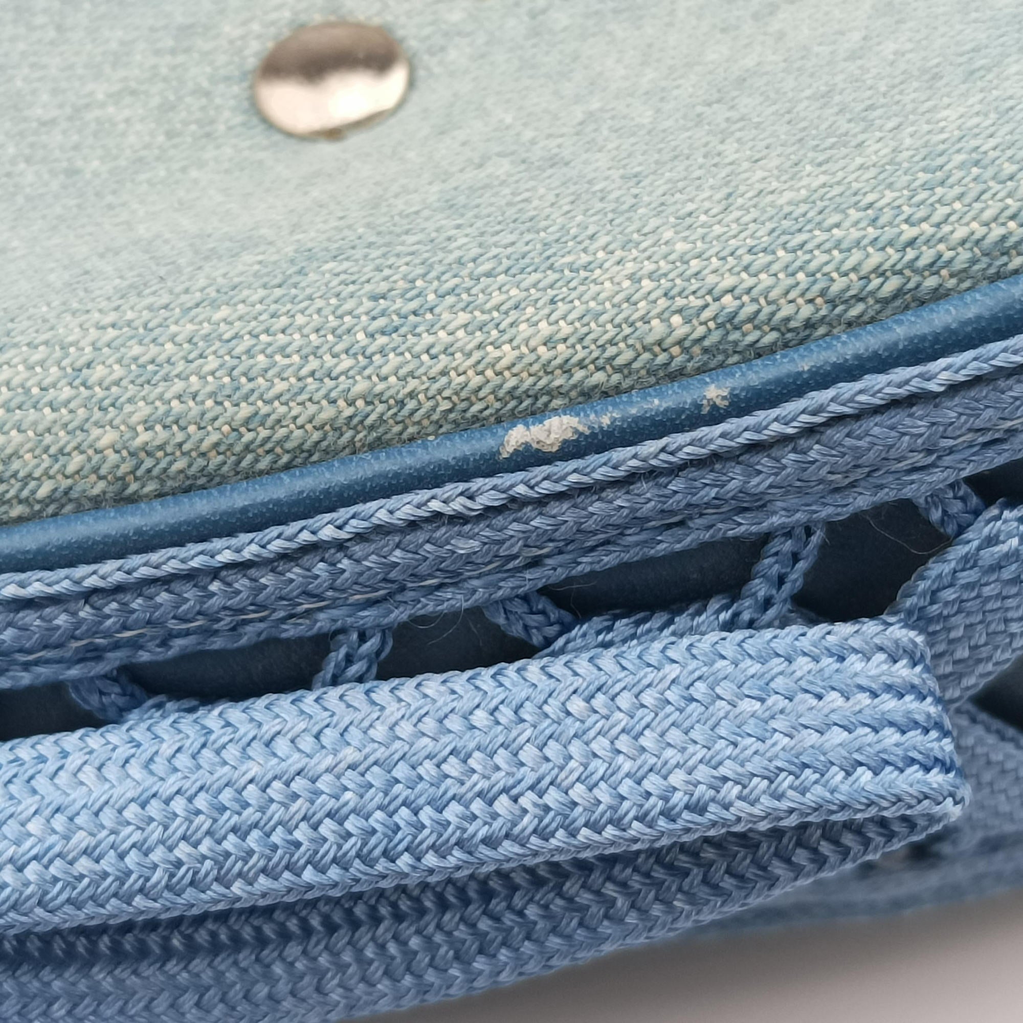 Pre-owned Christian Dior Admit It Blue denim  shoulderbag | stylenewstar