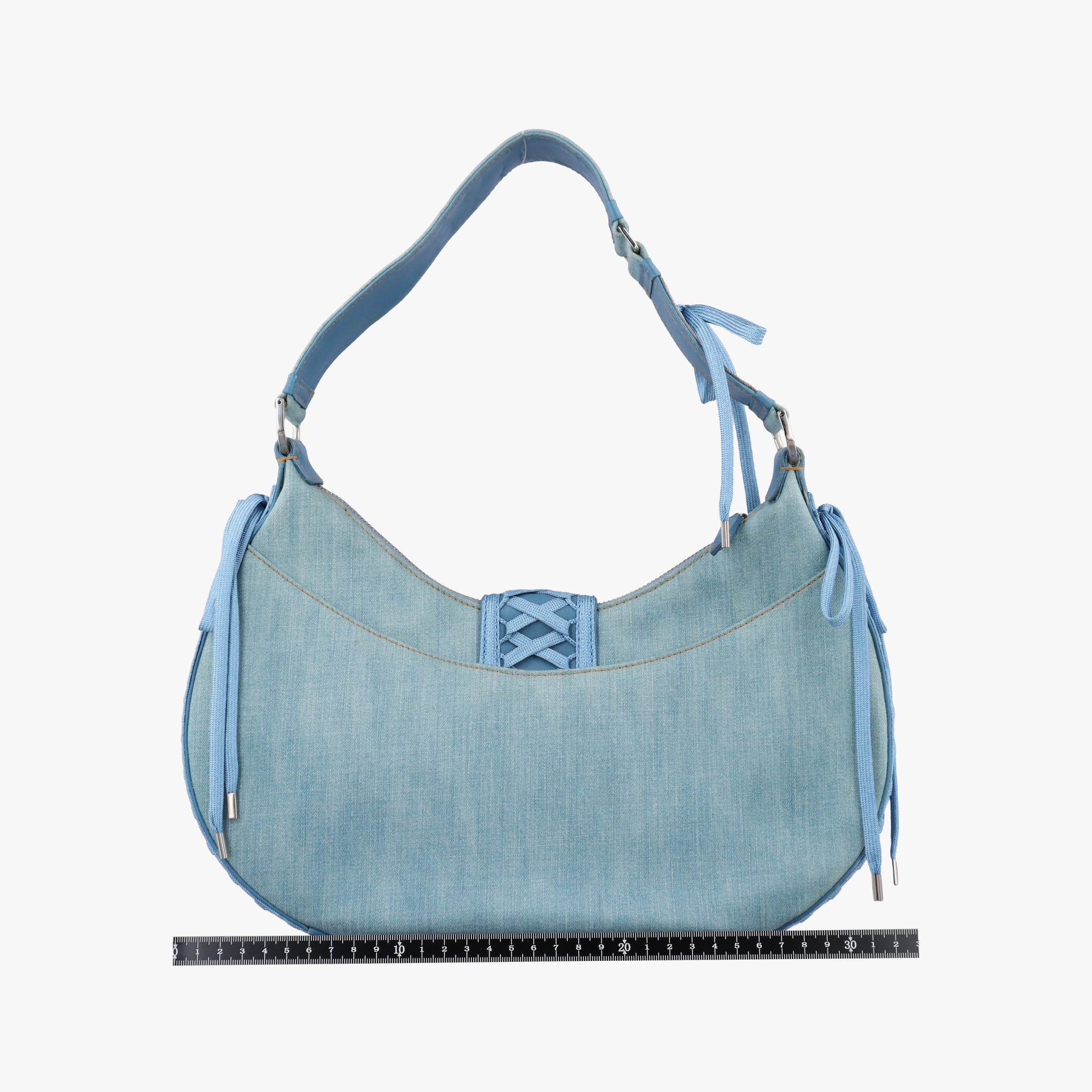 Pre-owned Christian Dior Admit It Blue denim  shoulderbag | stylenewstar