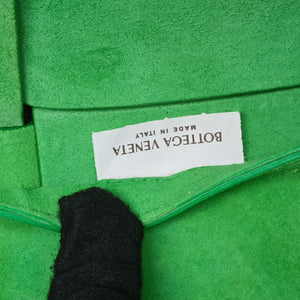 Vintage Bottega Veneta THE ARCO Tote White×Green lambskin  handbag | stylenewstar