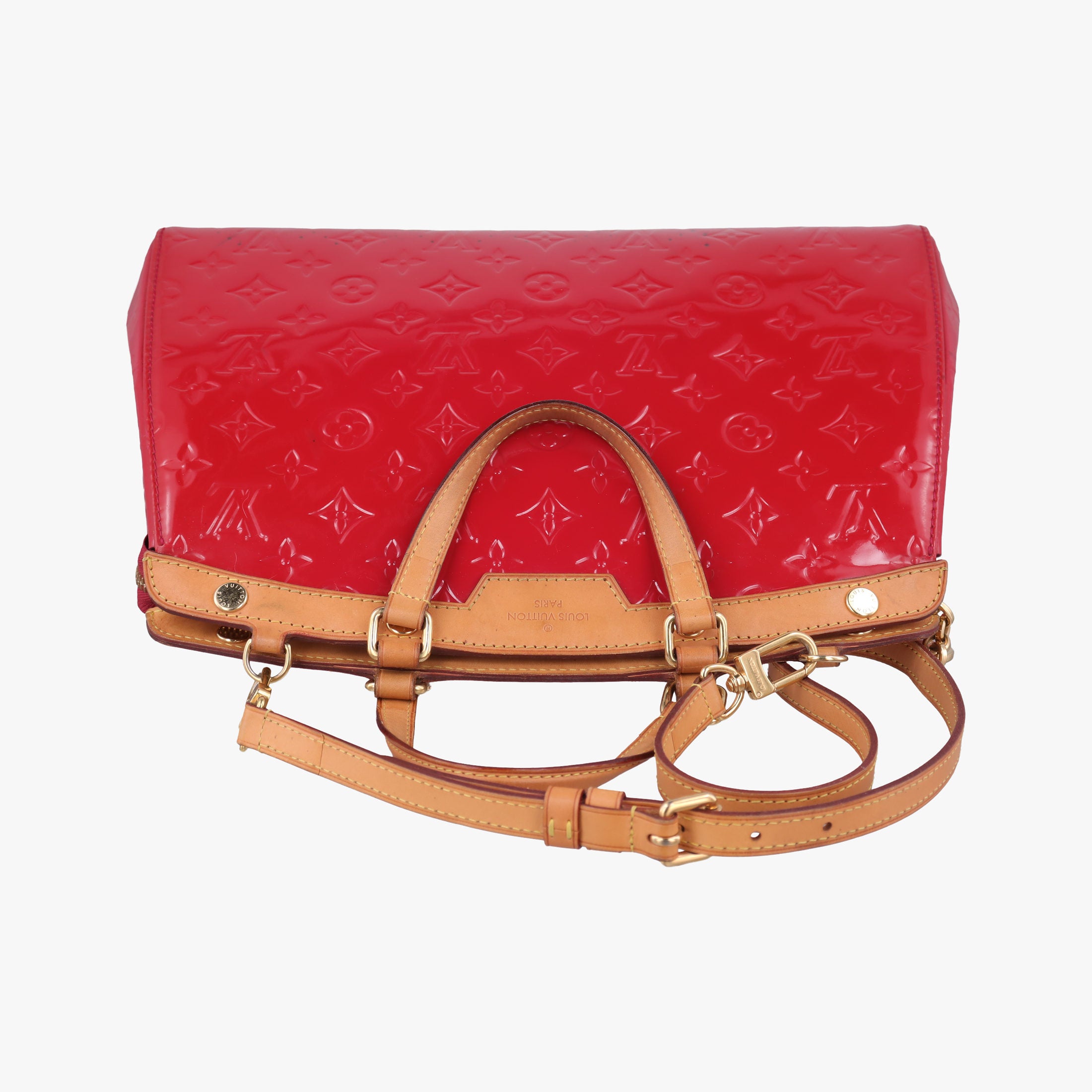 Pre-owned Louis Vuitton Brea MM ROSE INDIEN Vernis M91798 shoulderbag | stylenewstar