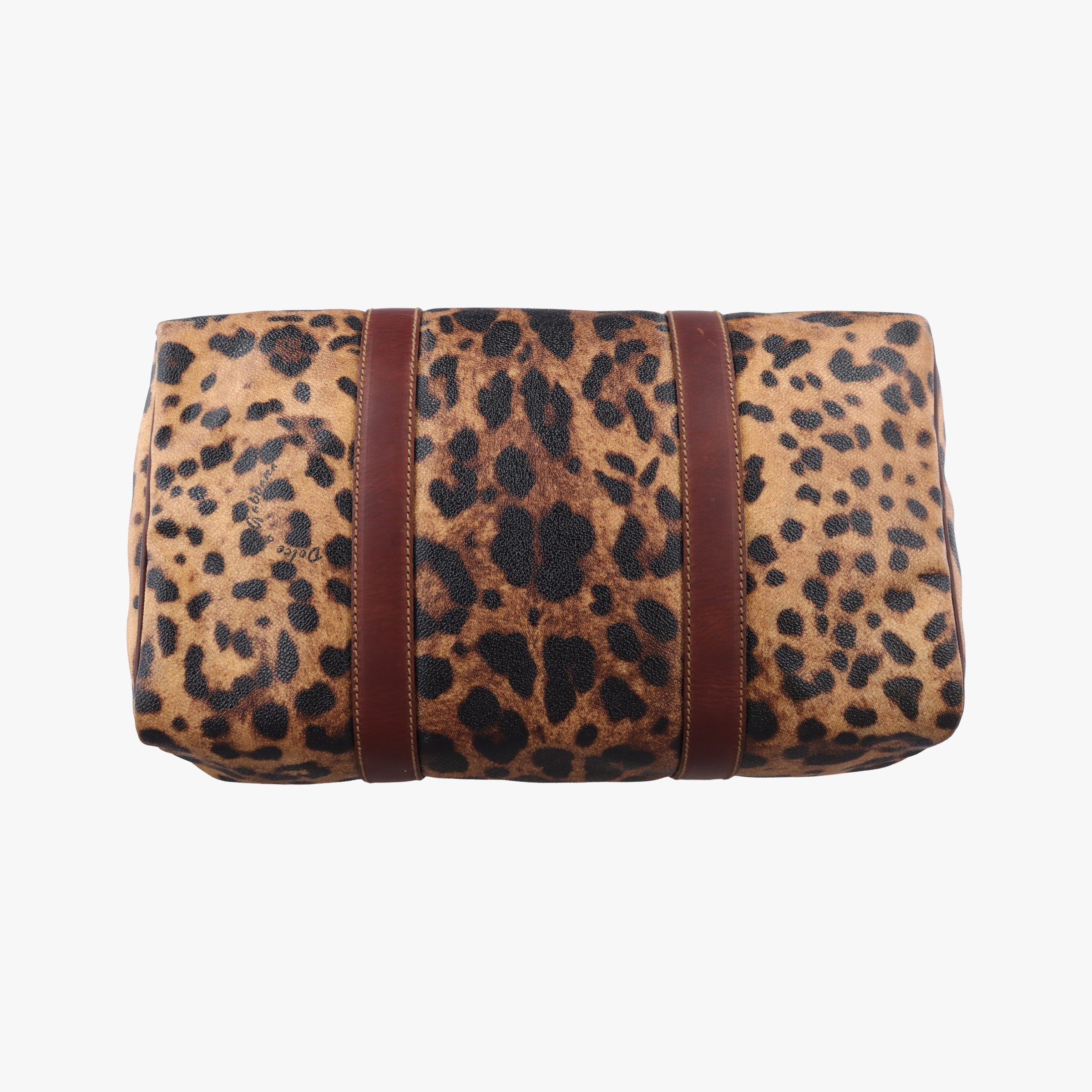 Pre-owned Dolce & Gabbana Crespo Leopard Animalier Multicolour PVC coated canvas  handbag | stylenewstar