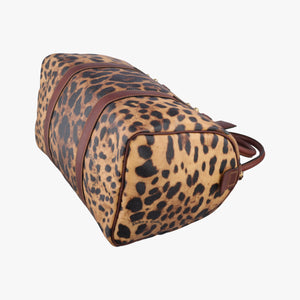 Pre-owned Dolce & Gabbana Crespo Leopard Animalier Multicolour PVC coated canvas  handbag | stylenewstar