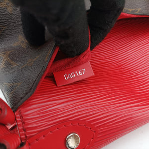 Vintage Louis Vuitton SAINT MICHEL brown×COQUELICOT Monogram Canvas×Epi Leather M44031 shoulderbag | stylenewstar