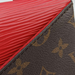Vintage Louis Vuitton SAINT MICHEL brown×COQUELICOT Monogram Canvas×Epi Leather M44031 shoulderbag | stylenewstar