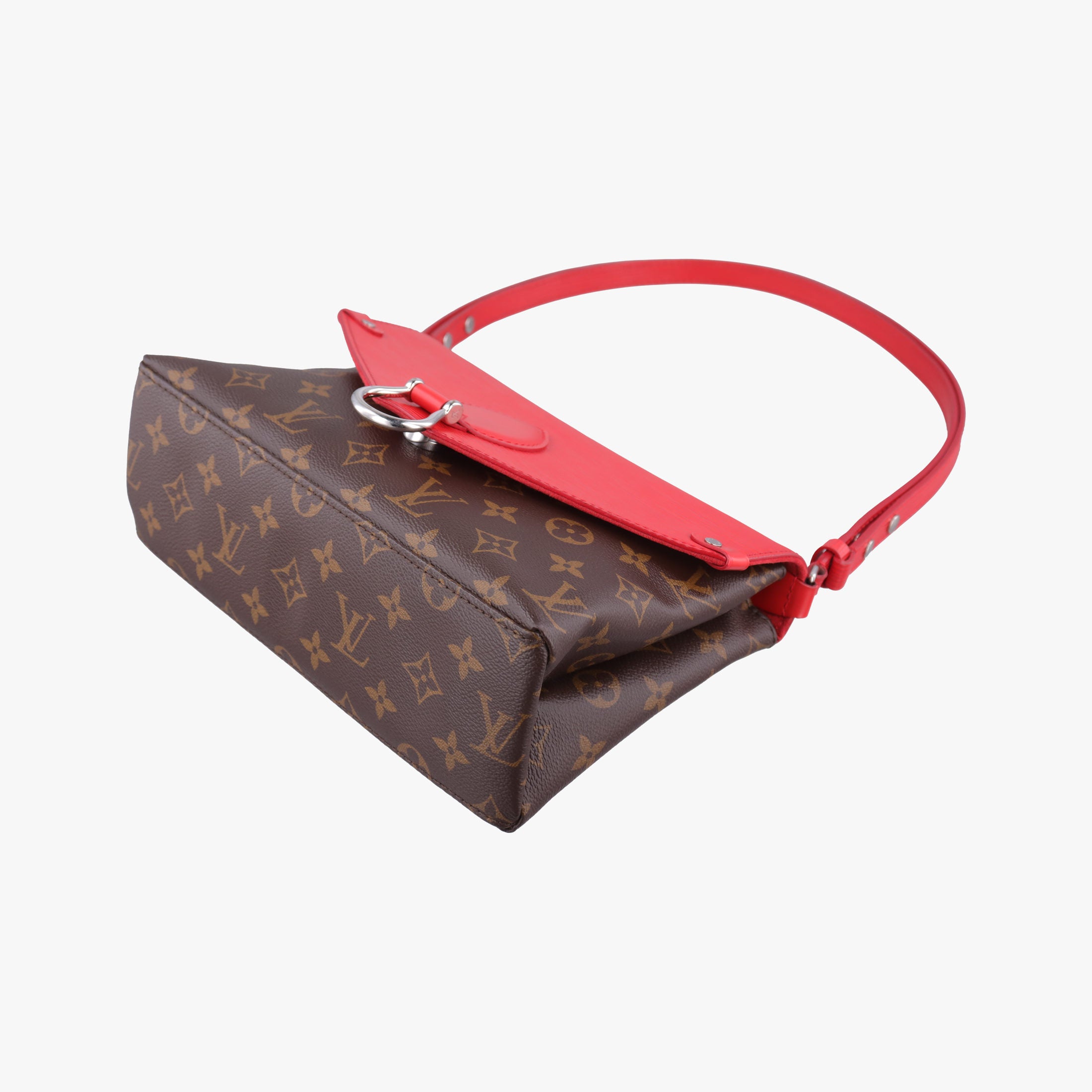 Vintage Louis Vuitton SAINT MICHEL brown×COQUELICOT Monogram Canvas×Epi Leather M44031 shoulderbag | stylenewstar