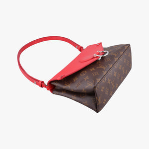 Vintage Louis Vuitton SAINT MICHEL brown×COQUELICOT Monogram Canvas×Epi Leather M44031 shoulderbag | stylenewstar