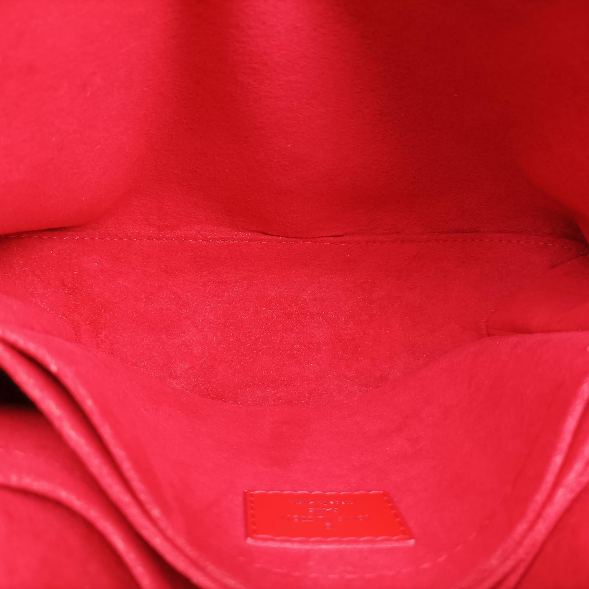 Vintage Louis Vuitton SAINT MICHEL brown×COQUELICOT Monogram Canvas×Epi Leather M44031 shoulderbag | stylenewstar